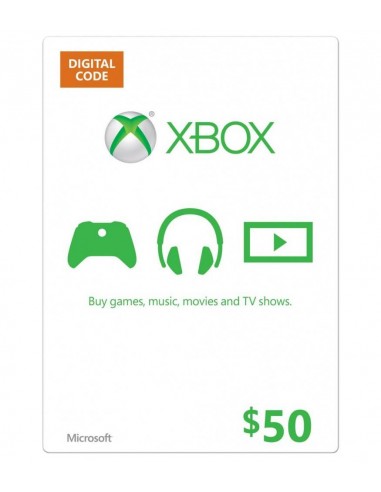 Xbox $50 Xbox Gift Card Xbox $50 Xbox Gift Card