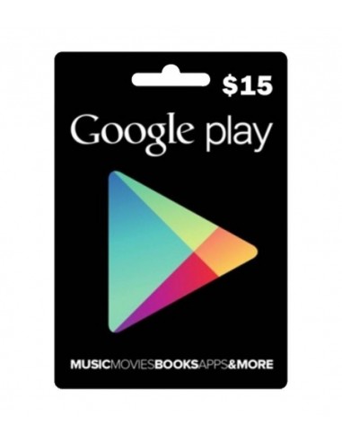 Gift Cards Google Play $15 USD